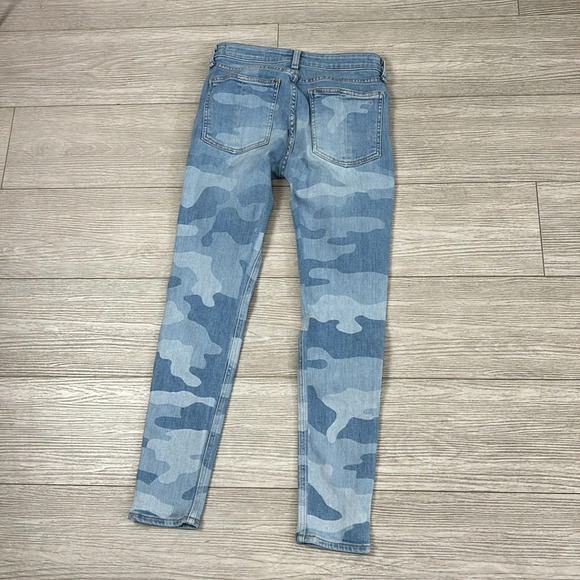 Rag & Bone Cate Mid-Rise Skinny Camo Slim Fit Ankle Light Indigo Jeans size 24 - Picture 5 of 16